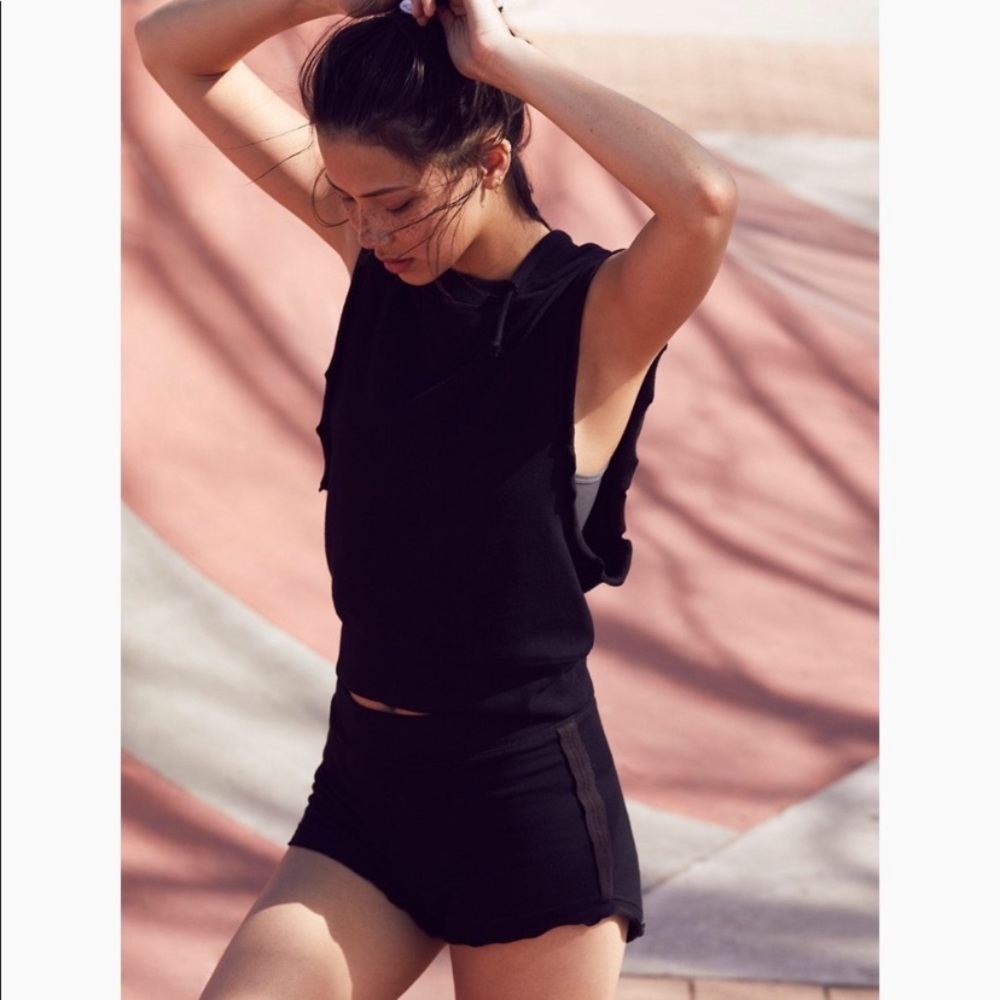 FREE PEOPLE Sleeveless Black Hoodie M